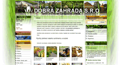 Desktop Screenshot of dobrazahrada.eu